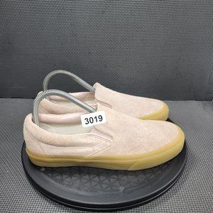 Womens Sz 8.5 Pink & Brown Vans Slip On Sneakers Gum Soles